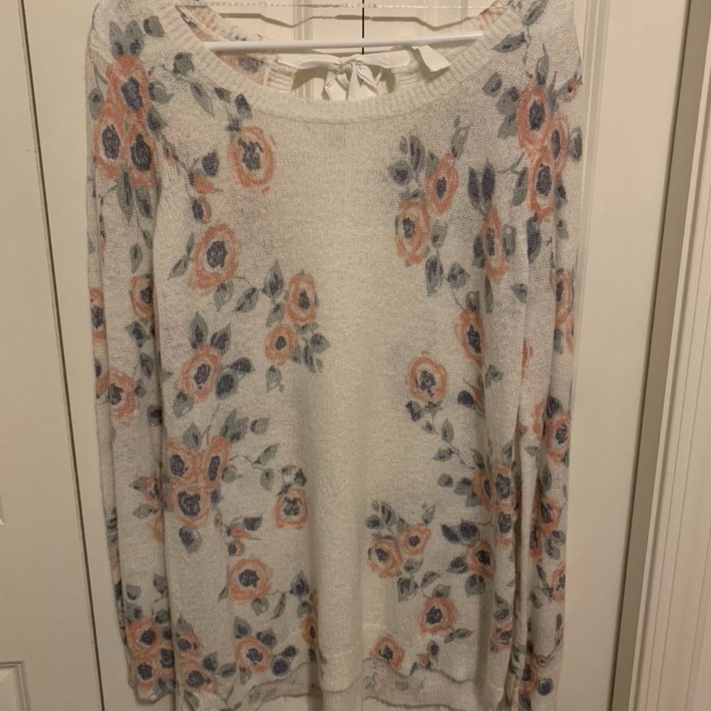 LC Lauren Conrad Bow Tie Sweater